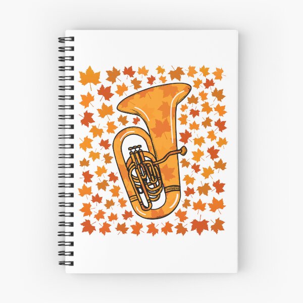 Item preview, Fall Tuba With Leaves, Tubaist Brass Musician Autumn designed and sold by doodlerob.