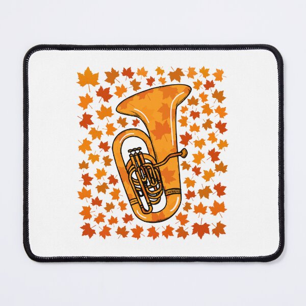 Item preview, Fall Tuba With Leaves, Tubaist Brass Musician Autumn designed and sold by doodlerob.
