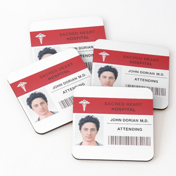 Item preview, Scrubs Sacred Heart Logo TV Series Doctor John Dorian designed and sold by killem667.