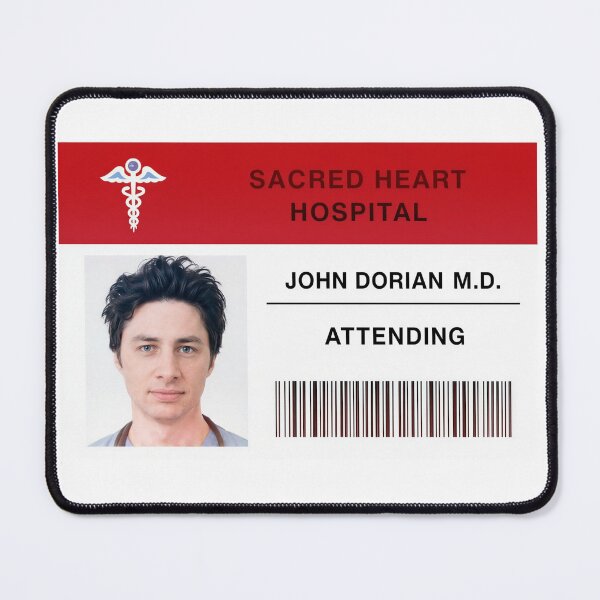 Item preview, Scrubs Sacred Heart Logo TV Series Doctor John Dorian designed and sold by killem667.