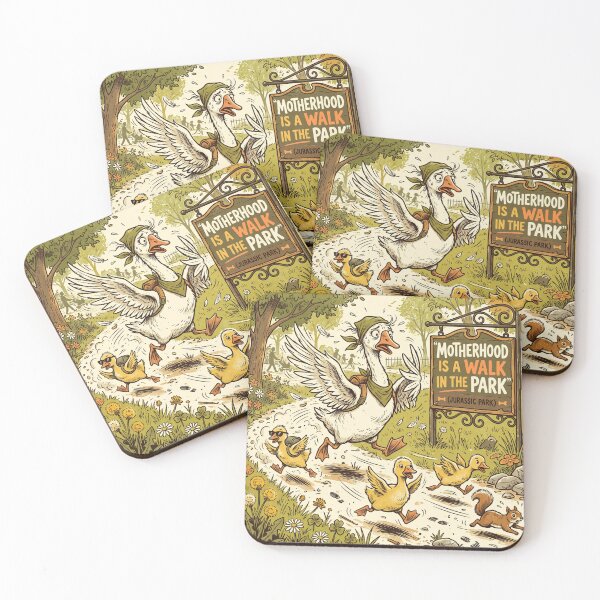 Item preview, Motherhood Is a Walk in the Park Jurassic Park – Funny Goose Mom Design designed and sold by DmaarGroup.