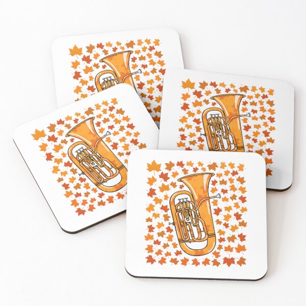 Item preview, Fall Euphonium With Leaves, Euphoniumist Brass Musician Autumn designed and sold by doodlerob.