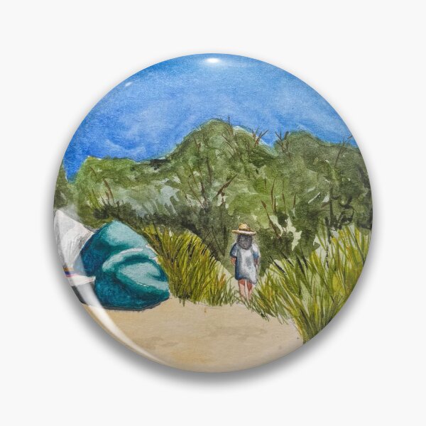 Item preview, Cape Cod Coastal Sand Dunes Watercolor Beach Landscape designed and sold by Bonnie Kittle.