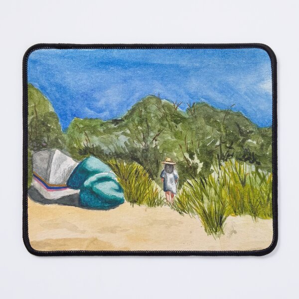 Item preview, Cape Cod Coastal Sand Dunes Watercolor Beach Landscape designed and sold by Bonnie Kittle.