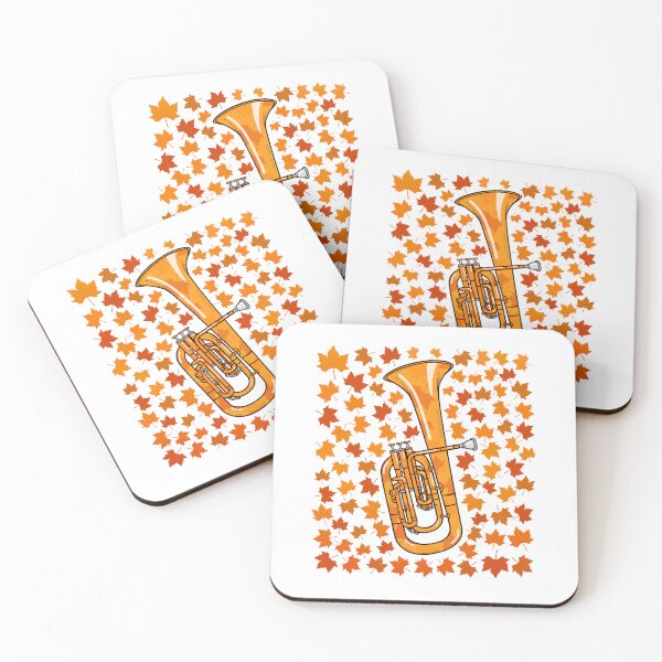 Item preview, Fall Tenor Horn With Leaves, Hornist Brass Musician Autumn designed and sold by doodlerob.