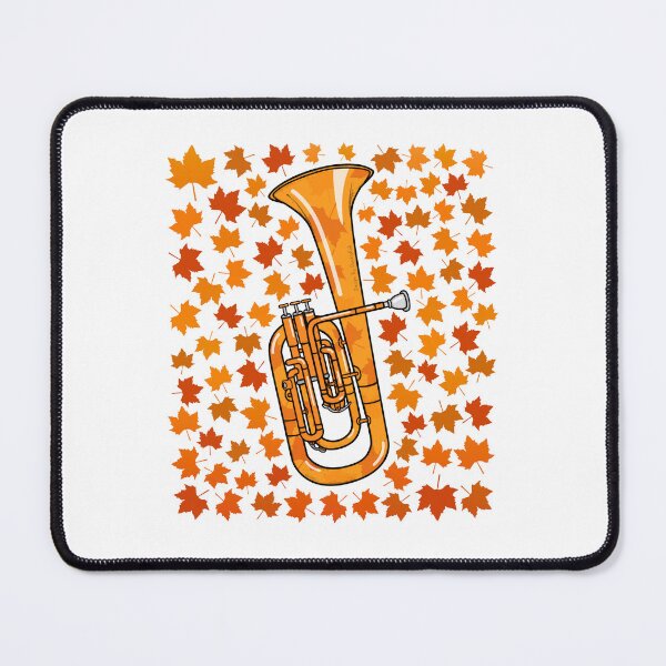 Item preview, Fall Tenor Horn With Leaves, Hornist Brass Musician Autumn designed and sold by doodlerob.