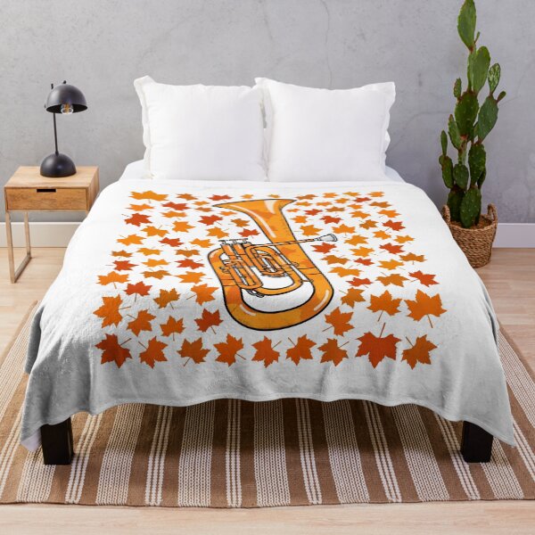 Item preview, Fall Tenor Horn With Leaves, Hornist Brass Musician Autumn designed and sold by doodlerob.