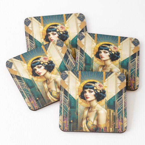 Item preview, The beauty of the 1920s Black haired beauty 2 designed and sold by Lucia Amaris Art.