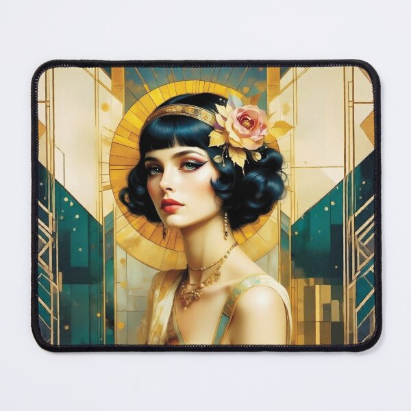 Item preview, The beauty of the 1920s Black haired beauty 2 designed and sold by Lucia Amaris Art.