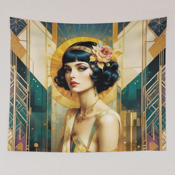 Item preview, The beauty of the 1920s Black haired beauty 2 designed and sold by Lucia Amaris Art.
