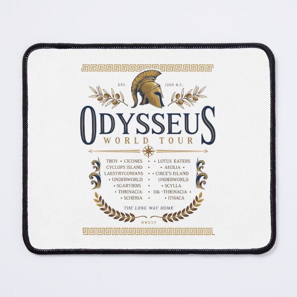 Item preview, Odysseus World Tour Shirt | Ancient Greek Mythology Vintage Travel Graphic Tee designed and sold by NettyDesign.