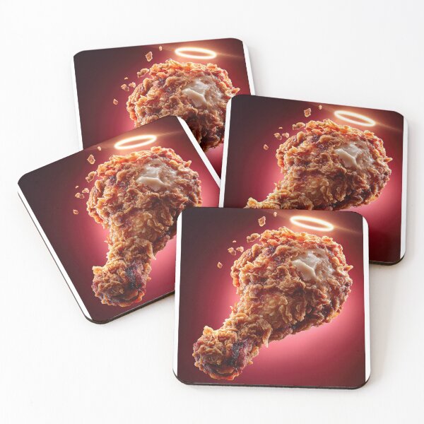 Item preview, Golden Crispy Fried Chicken Drumstick | Crunchy Food Art | Crispy Comfort Food Illustration designed and sold by Grafititee.