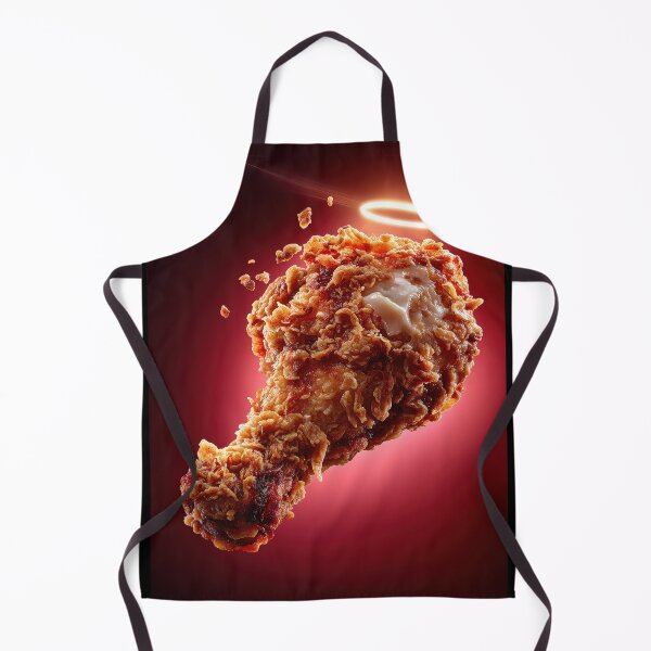 Item preview, Golden Crispy Fried Chicken Drumstick | Crunchy Food Art | Crispy Comfort Food Illustration designed and sold by Grafititee.