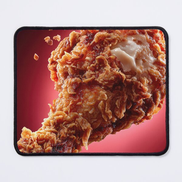 Item preview, Golden Crispy Fried Chicken Drumstick | Crunchy Food Art | Crispy Comfort Food Illustration designed and sold by Grafititee.