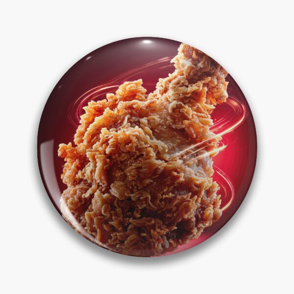 Item preview, Golden Crispy Fried Chicken Drumstick | Crunchy Food Art | Crispy Comfort Food Illustration designed and sold by Grafititee.