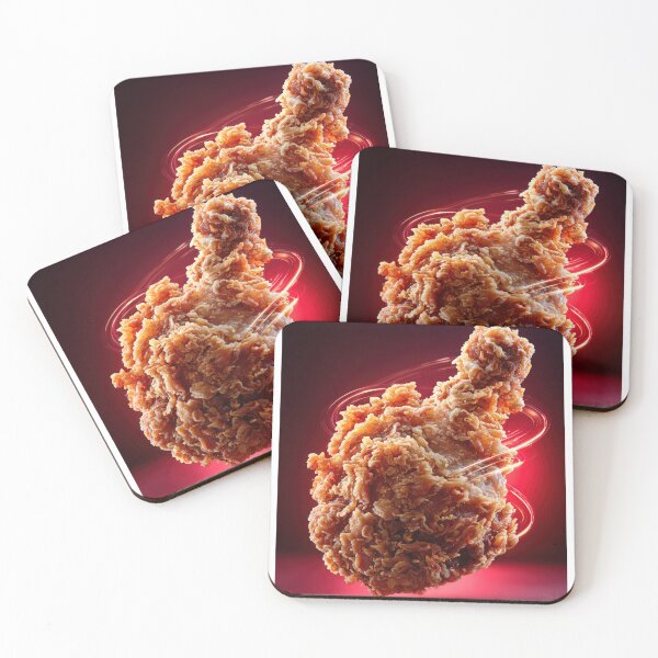 Item preview, Golden Crispy Fried Chicken Drumstick | Crunchy Food Art | Crispy Comfort Food Illustration designed and sold by Grafititee.