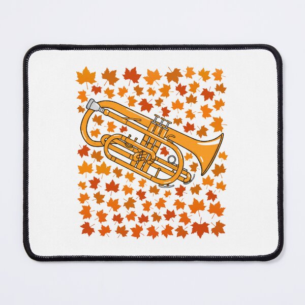 Item preview, Fall Cornet With Leaves, Cornetist Brass Musician Autumn designed and sold by doodlerob.