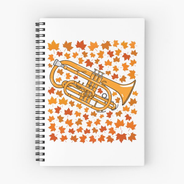 Item preview, Fall Cornet With Leaves, Cornetist Brass Musician Autumn designed and sold by doodlerob.