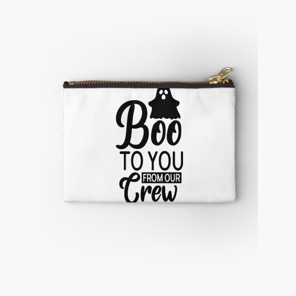 Item preview, Boo To You From Our Crew - Retro Autumn Halloween Vibes Quotes Spooky USA Season Apparel Art designed and sold by FuzionRaptor.