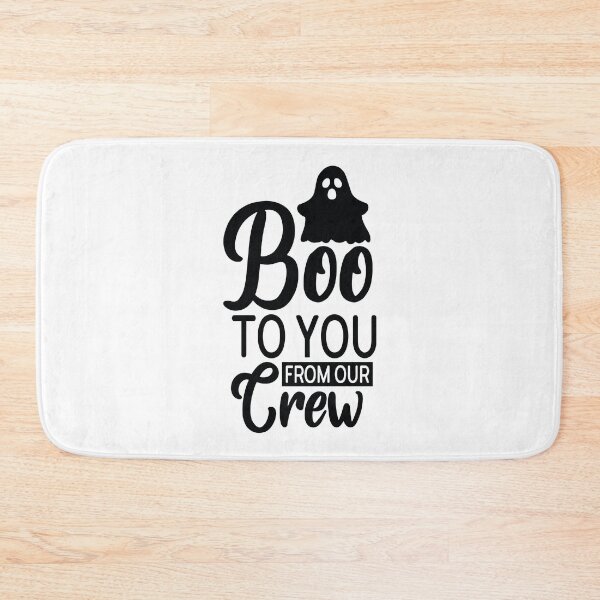 Item preview, Boo To You From Our Crew - Retro Autumn Halloween Vibes Quotes Spooky USA Season Apparel Art designed and sold by FuzionRaptor.