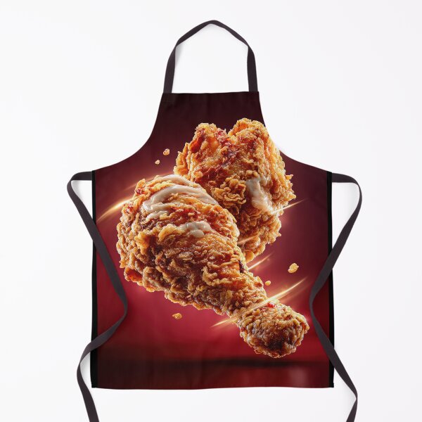Item preview, Golden Crispy Fried Chicken Drumstick | Crunchy Food Art | Crispy Comfort Food Illustration designed and sold by Grafititee.