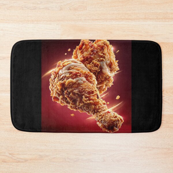 Item preview, Golden Crispy Fried Chicken Drumstick | Crunchy Food Art | Crispy Comfort Food Illustration designed and sold by Grafititee.
