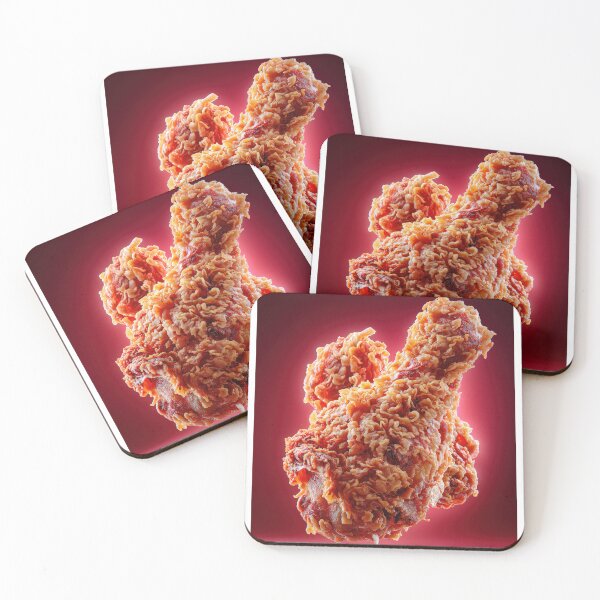 Item preview, Golden Crispy Fried Chicken Drumstick | Crunchy Food Art | Crispy Comfort Food Illustration designed and sold by Grafititee.
