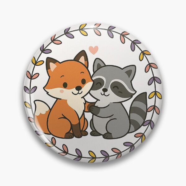 Artikelvorschau, süßer Fuchs und Waschbär entworfen und verkauft von bloopy2222.