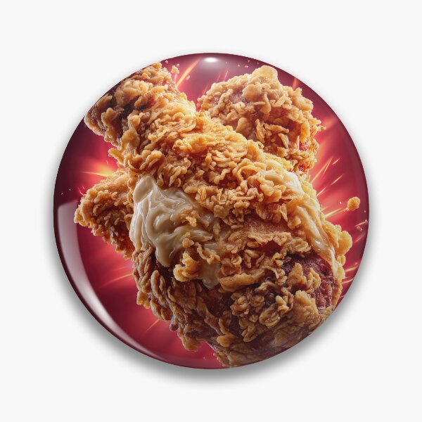 Item preview, Golden Crispy Fried Chicken Drumstick | Crunchy Food Art | Crispy Comfort Food Illustration designed and sold by Grafititee.