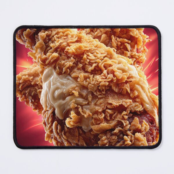 Item preview, Golden Crispy Fried Chicken Drumstick | Crunchy Food Art | Crispy Comfort Food Illustration designed and sold by Grafititee.