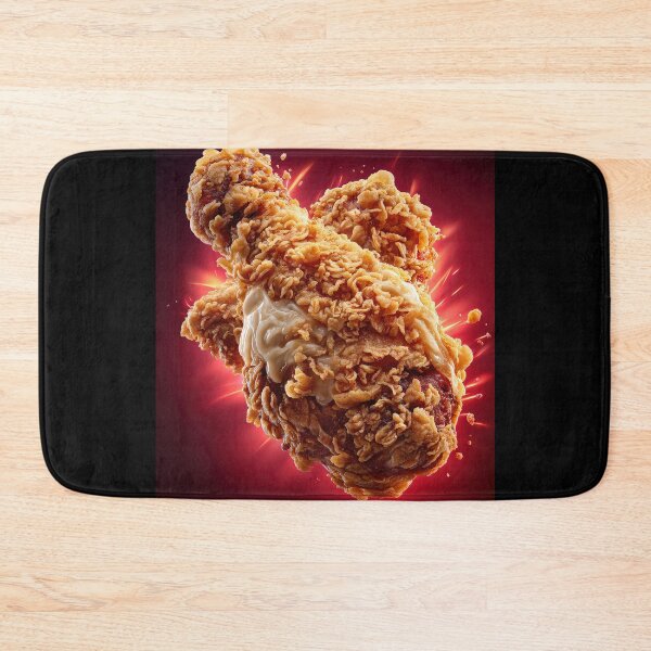 Item preview, Golden Crispy Fried Chicken Drumstick | Crunchy Food Art | Crispy Comfort Food Illustration designed and sold by Grafititee.