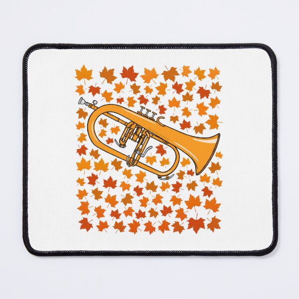 Item preview, Fall Flugelhorn With Leaves, Hornist Brass Musician Autumn designed and sold by doodlerob.