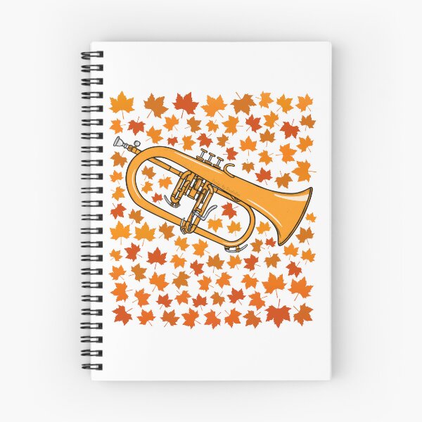 Item preview, Fall Flugelhorn With Leaves, Hornist Brass Musician Autumn designed and sold by doodlerob.