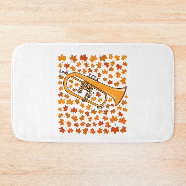 Item preview, Fall Flugelhorn With Leaves, Hornist Brass Musician Autumn designed and sold by doodlerob.