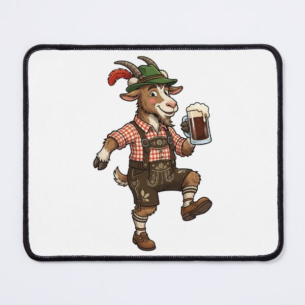 Item preview, German Goat drinking Beer Cartoon designed and sold by Museum Of Non-Existing Art.