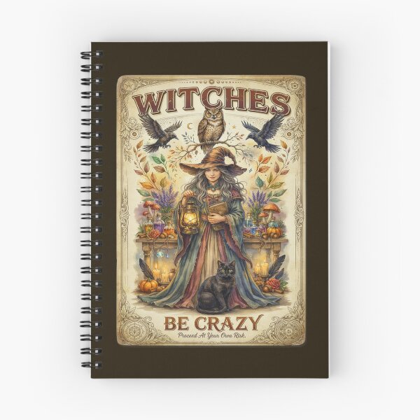 Item preview, Vintage Witches Be Crazy Halloween Art  designed and sold by Cute & Sassy Custom Gifting Boutiques.