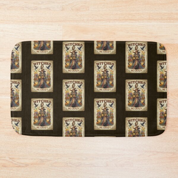 Item preview, Vintage Witches Be Crazy Halloween Art  designed and sold by Cute & Sassy Custom Gifting Boutiques.