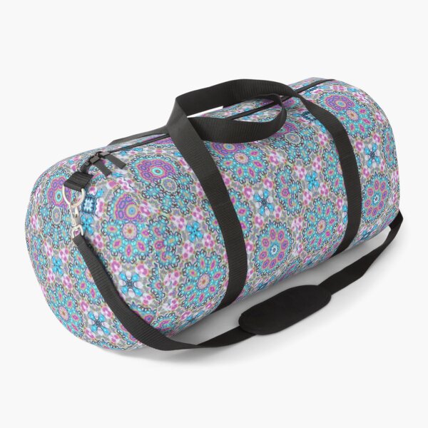 Item preview, FLOWERS IN-COG-NEATO! MANDALA NEO DAISY CHAIN Cornflower Pink Lavender Purple Gray Goth Psychedelic Groovy Party SACRED GEOMETRY MATH Fun College Dorm Decor designed and sold by Spinning Plates 360.