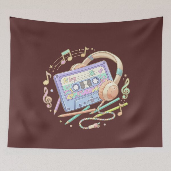 Item preview, Retro Cassette Player and Headphones designed and sold by FatmaAhmed90.