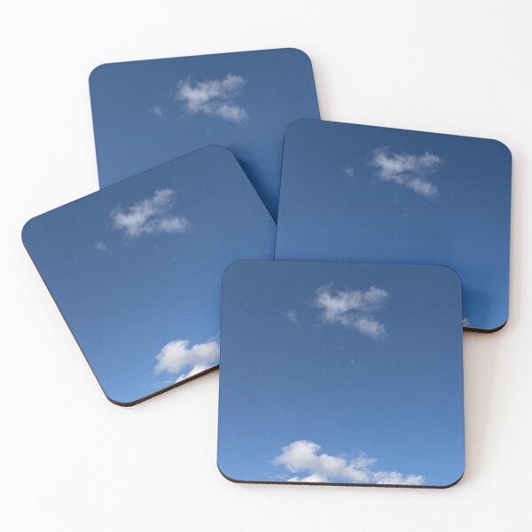 Item preview, Minimalist Blue Sky Fluffy Clouds Photography  designed and sold by nuvolesco-shop.