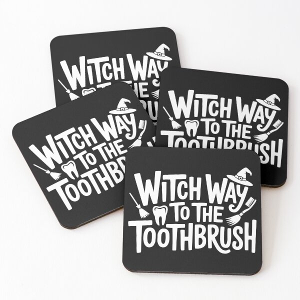 Item preview, Witch Way to the Toothbrush designed and sold by theartfulaspie.