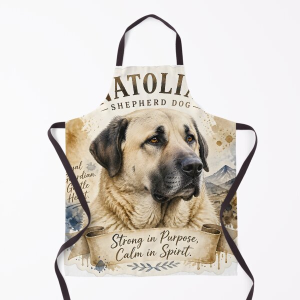 Item preview, Anatolian Shepherd Watercolour Portrait Sticker designed and sold by The Digital Compass.