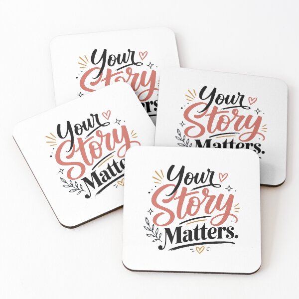 Item preview, Your Story Matters – Inspirational Self-Worth Typography Design designed and sold by Amsafjol.