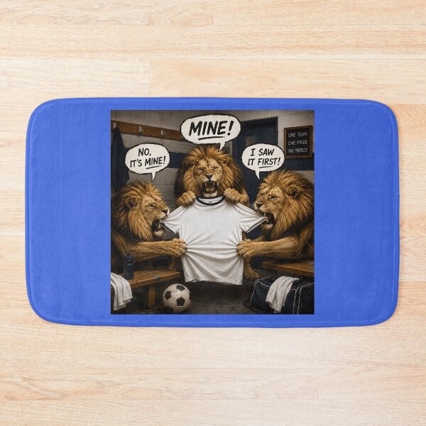 Item preview, Three Lions on a Shirt Funny Football Pun Design designed and sold by Hornace88studio.