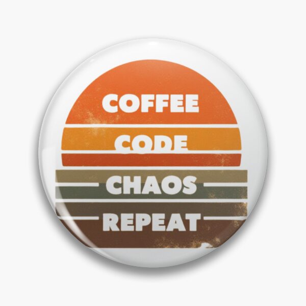 Item preview, Vintage Coffee Code Chaos Repeat Programmer Developer Coder Gift T-Shirt designed and sold by Tee-Pulse.