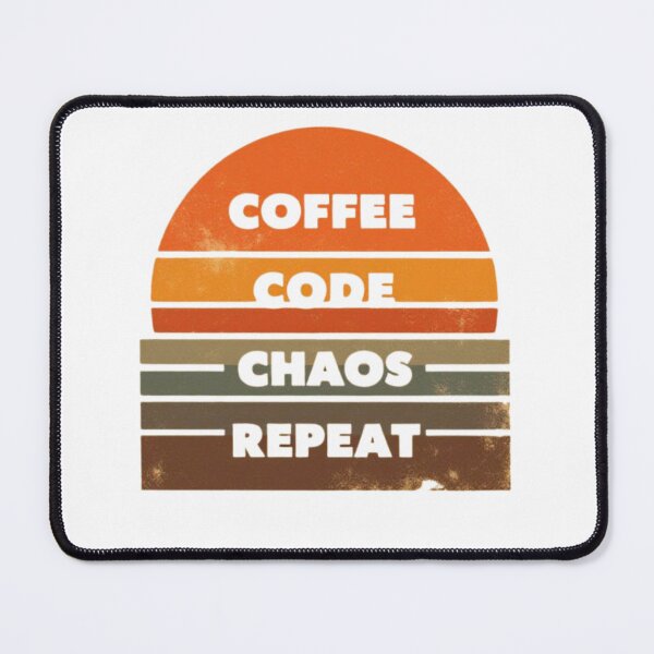 Item preview, Vintage Coffee Code Chaos Repeat Programmer Developer Coder Gift T-Shirt designed and sold by Tee-Pulse.