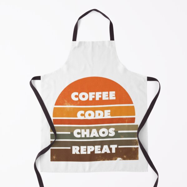 Item preview, Vintage Coffee Code Chaos Repeat Programmer Developer Coder Gift T-Shirt designed and sold by Tee-Pulse.