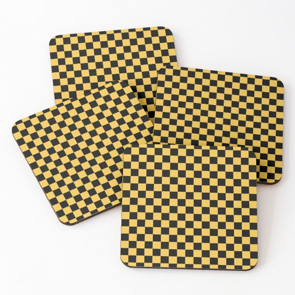 Item preview, Black and Yellow Checkered Print designed and sold by DanielleGensler.