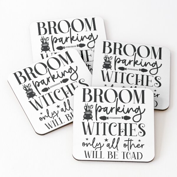 Item preview, Broom Parking Witches Only All Others Will Be Toad - Autumn Halloween Vibes Quotes Retro Witch Gift designed and sold by FuzionRaptor.