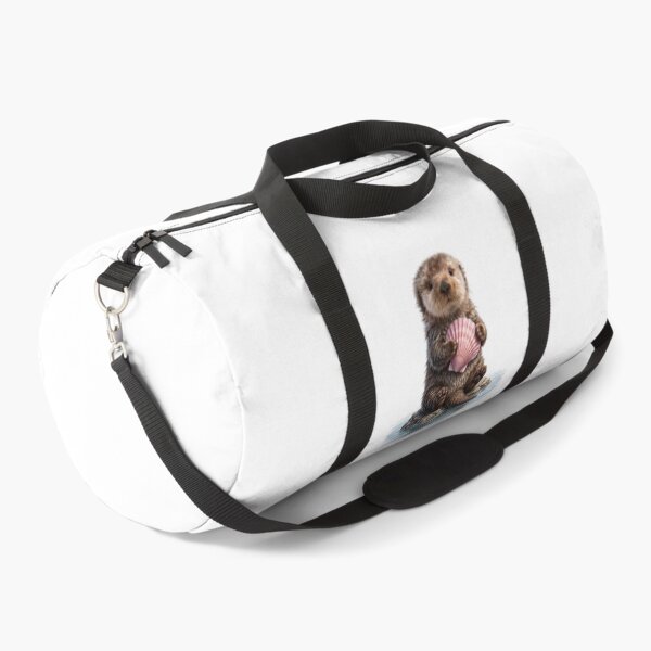 Item preview, Cute Sea Otter with Pink Seashell designed and sold by Helenaphotoart.